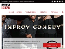 Tablet Screenshot of finestcityimprov.com